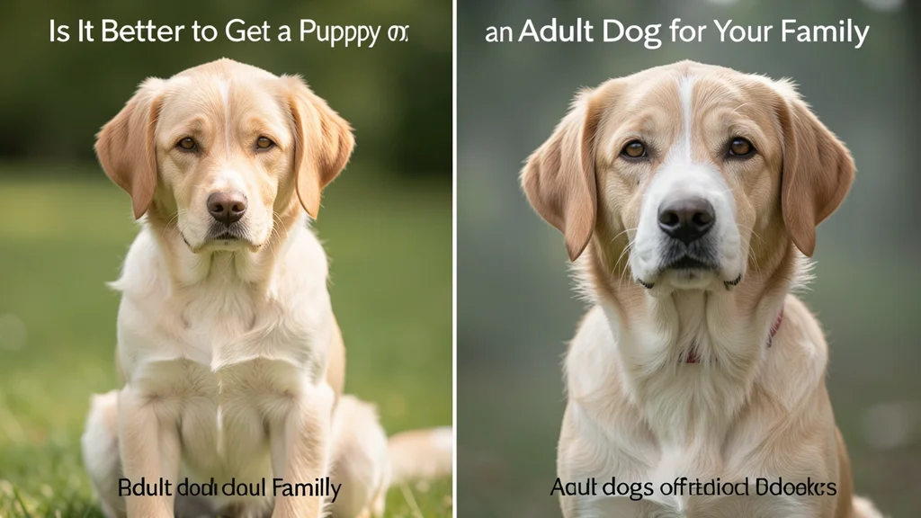 Is It Better to Get a Puppy or an Adult Dog for Your Family